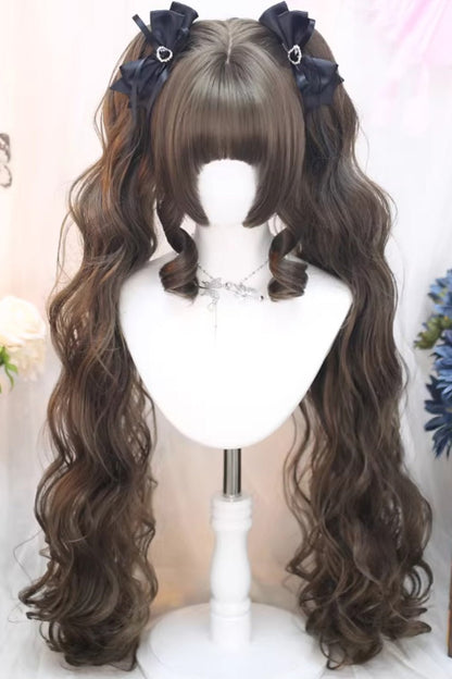 Lolita Wig - Hazelnut Ash Brown, Brown, Sweet Style - Lolita Coordinate Hair - main product image