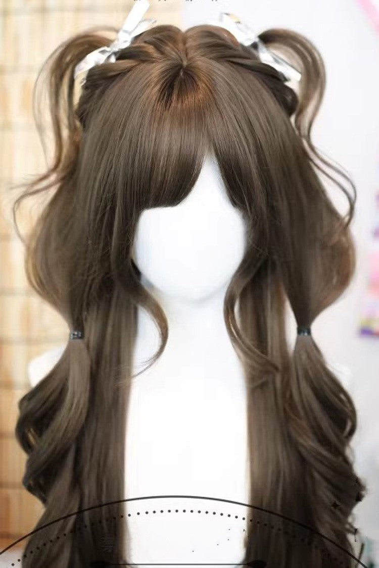 Lolita Wig - Hazelnut Ash Brown Wispy Air, Brown, Sweet Style - additional product view 2