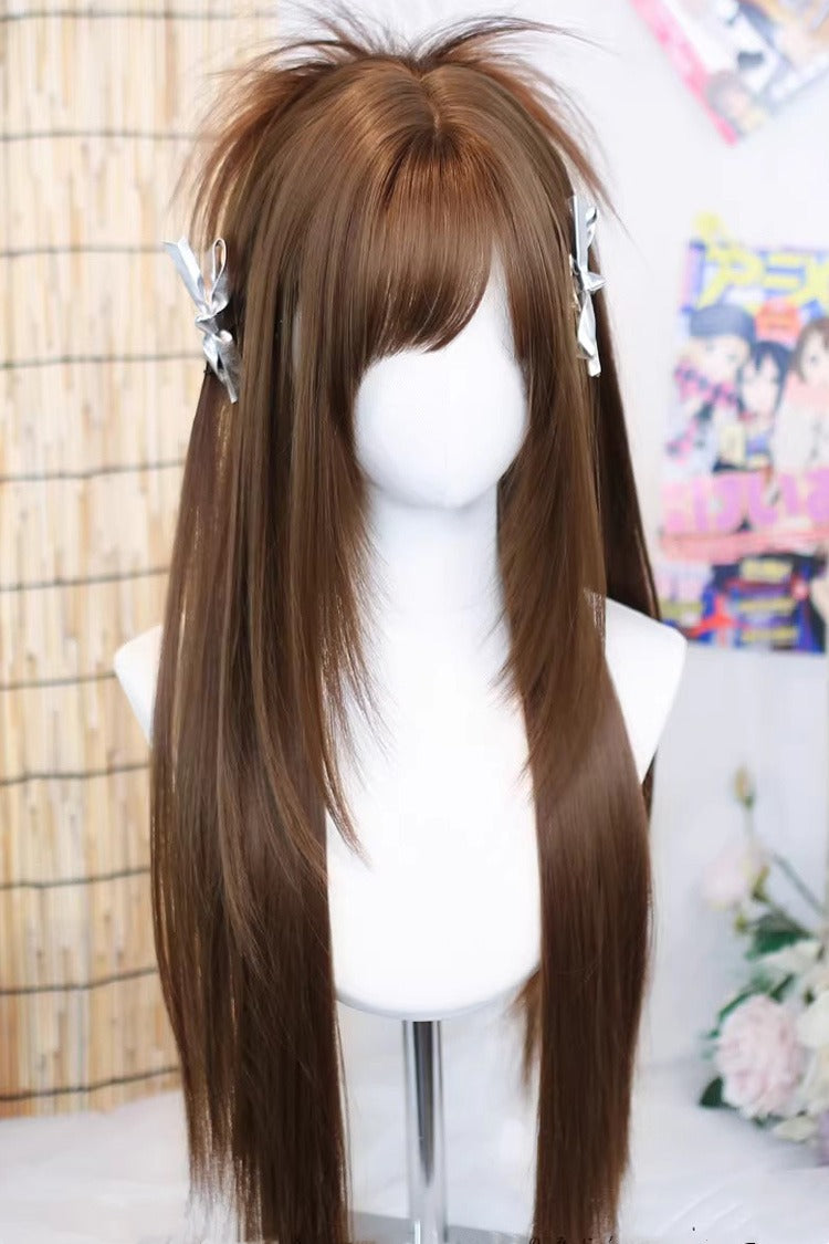 Lolita Wig - Kurina Honey Tangerine Warm, Brown, Sweet Style - additional product view 2