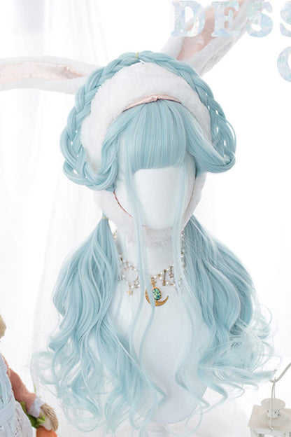 Lolita Wig - Light Blue, Blue, Sweet Style - Daily and Convention Styling - additional product view 2