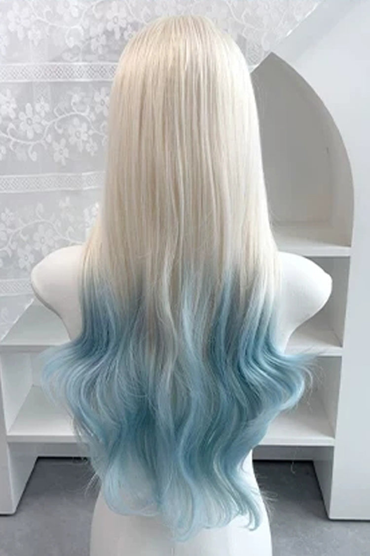 Lolita Wig - Light Blue/gold Ombre, 2 Colors, Sweet Style - Lolita Coordinate Hair - additional product view 2