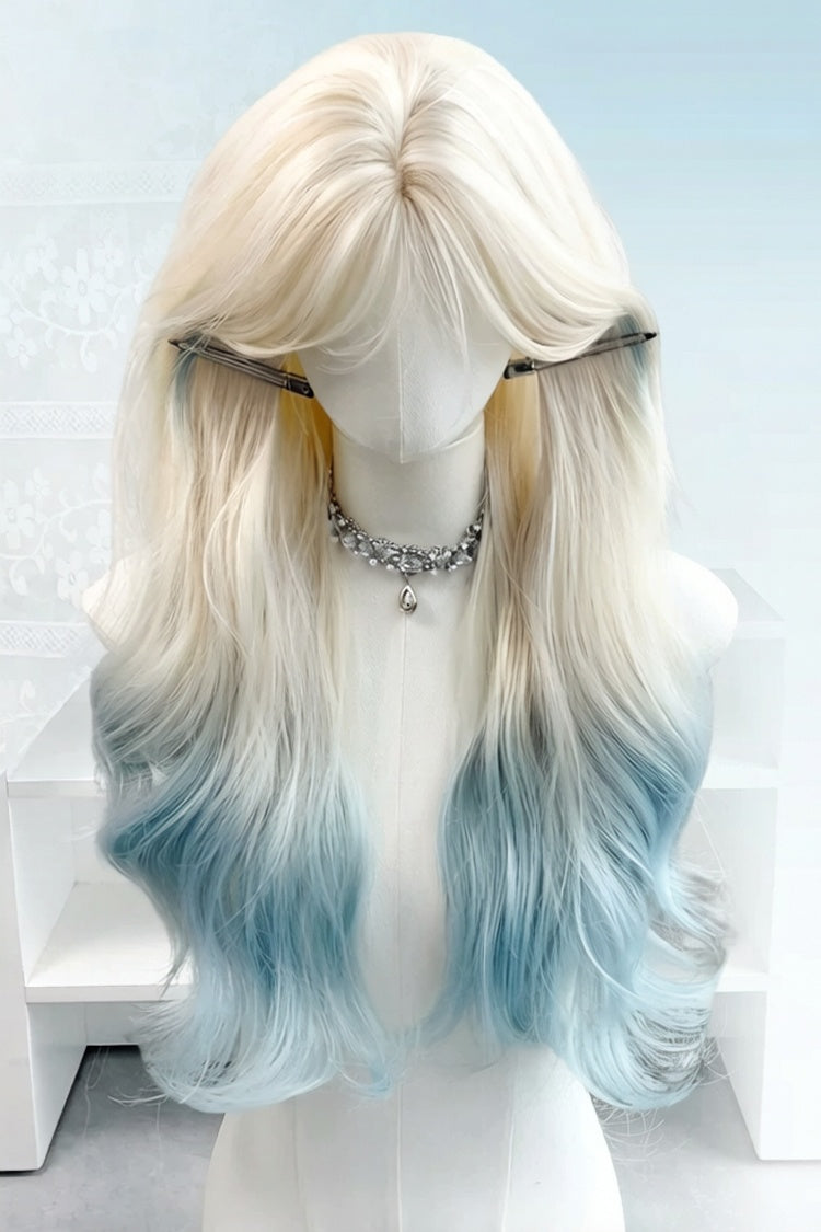 Lolita Wig - Light Blue/gold Ombre, 2 Colors, Sweet Style - Lolita Coordinate Hair - main product image