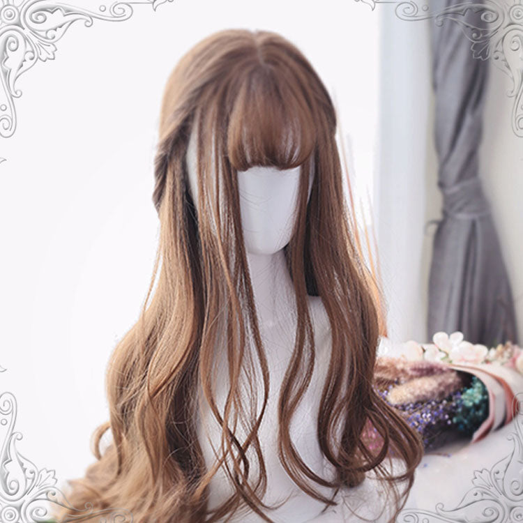Lolita Wig - Light Brown Air Bangs, Brown, Classic Style - Lolita Coordinate Hair - main product image
