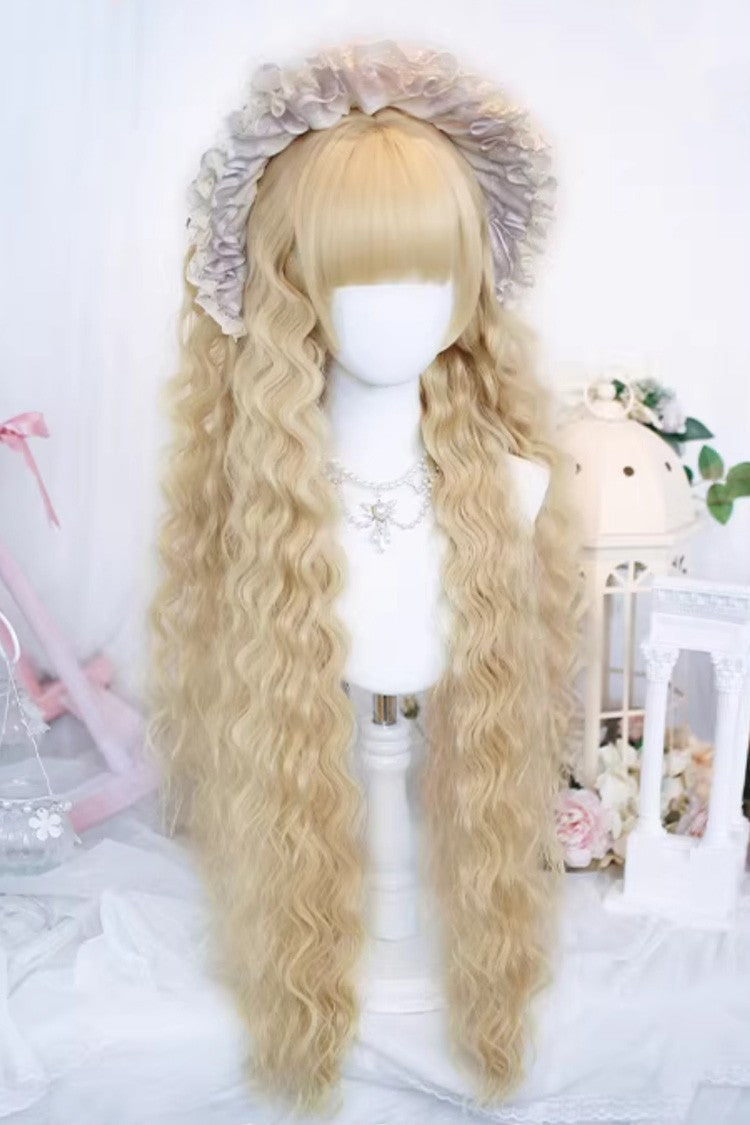 Lolita Wig - Light Gold Roman Ringlet Curls, Gold, Sweet Style - additional product view 2