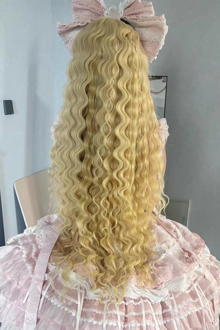 Lolita Wig - Light Gold Roman Ringlet Curls, Gold, Sweet Style - additional product view 3