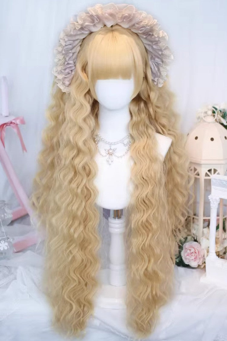 Lolita Wig - Light Gold Roman Ringlet Curls, Gold, Sweet Style - main product image