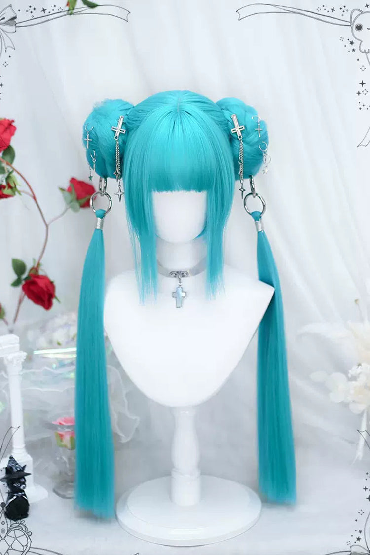 Lolita Wig - Marble Head With Ponytail, Green, Sweet Style - Kawaii Outfit Wig - main product image