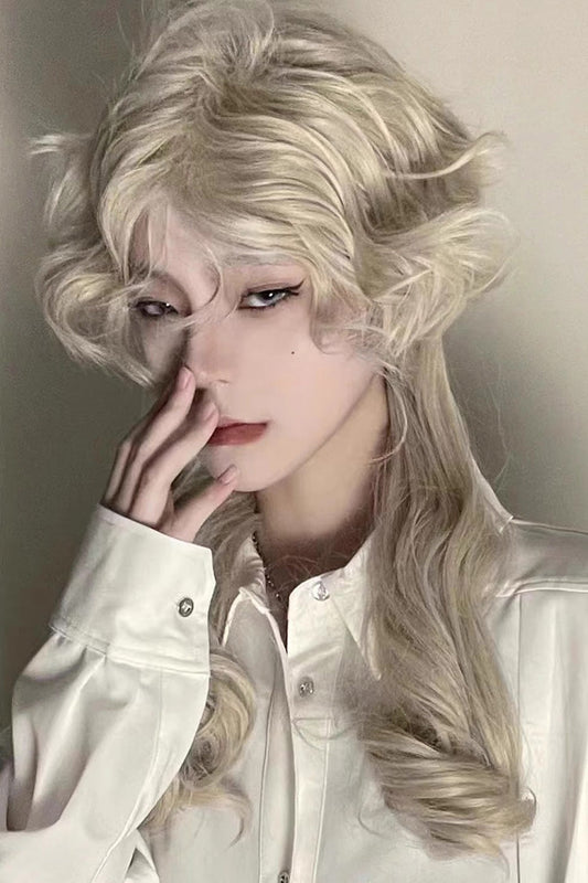 Lolita Wig - Medium, Beige - Kawaii Outfit Wig - Detailed Lolita Coordinate - main product image