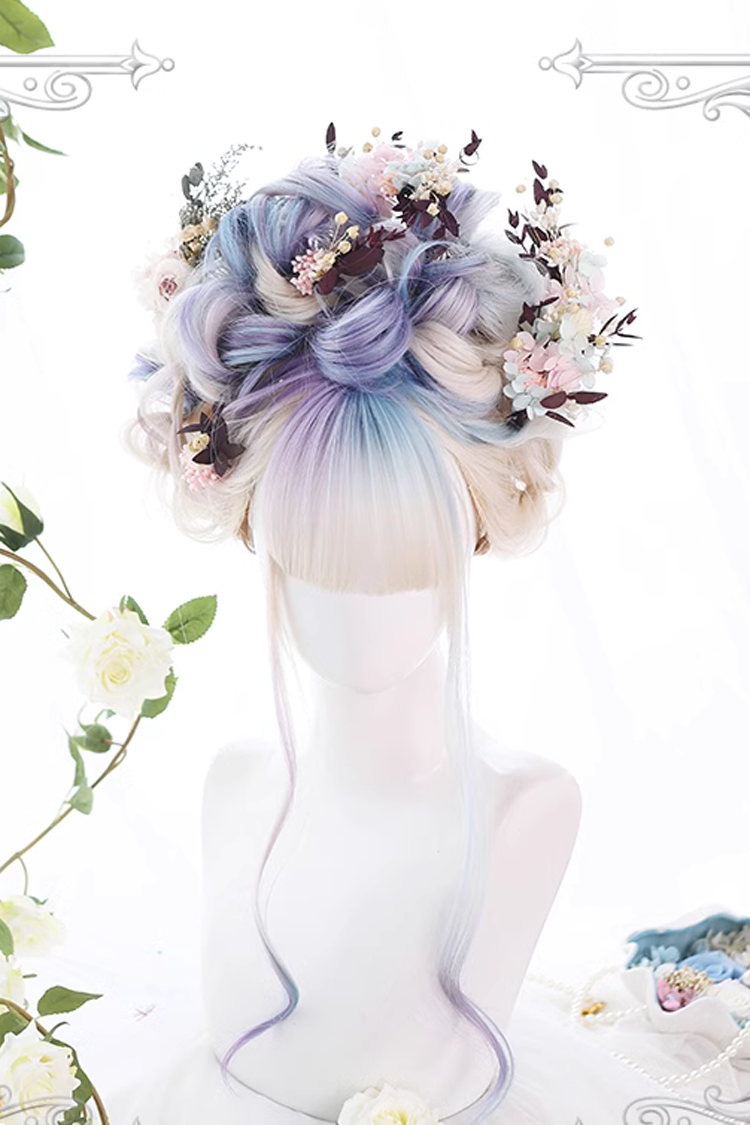 Lolita Wig - Multicolor Gradient, Multi-Color, Sweet Style - Kawaii Outfit Wig - additional product view 2