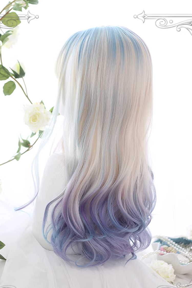 Lolita Wig - Multicolor Gradient, Multi-Color, Sweet Style - Kawaii Outfit Wig - additional product view 4