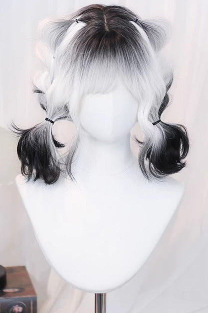 Lolita Wig - Ombre Airy Bangs With Curls, 3 Colors, Sweet Style - additional product view 3