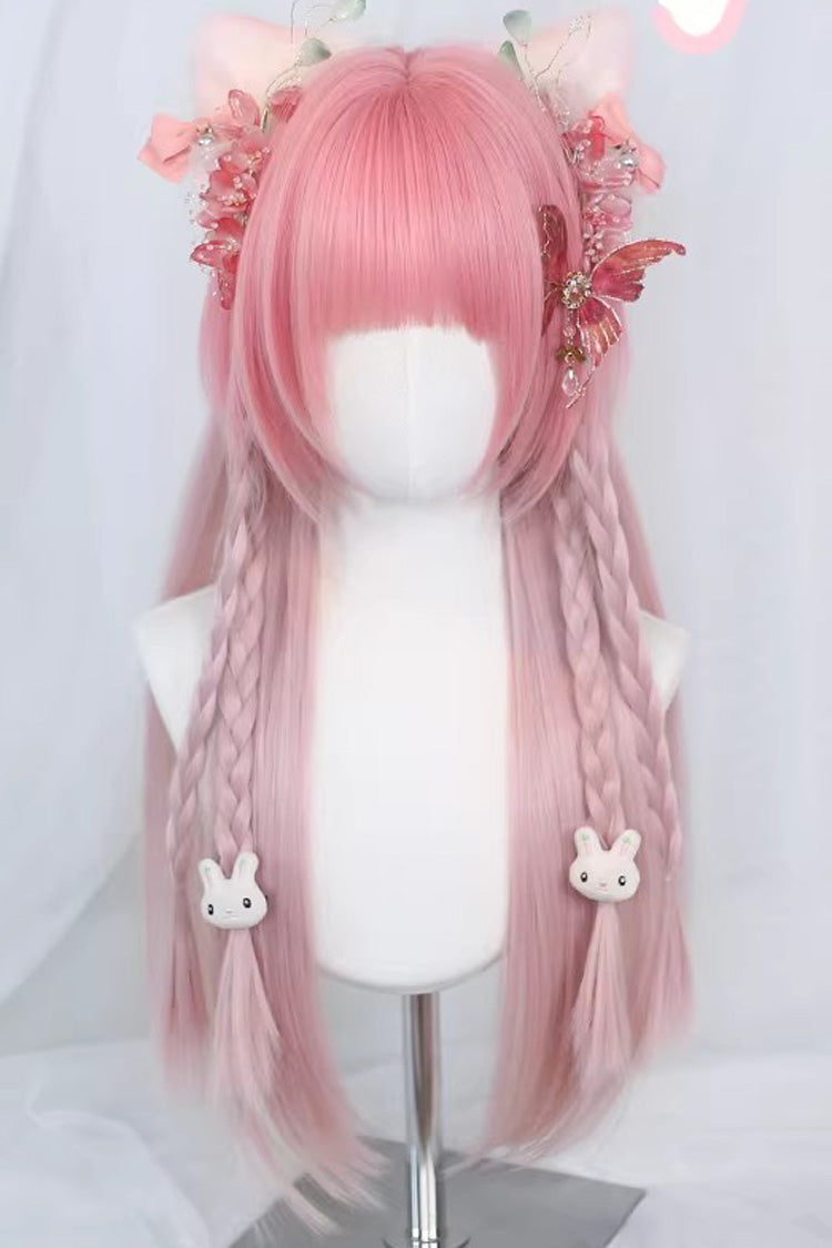 Lolita Wig - Ombre Blunt Bangs, Pink, Sweet Style - Daily and Convention Styling - main product image
