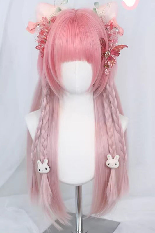 Lolita Wig - Ombre Blunt Bangs, Pink, Sweet Style - Daily and Convention Styling - main product image