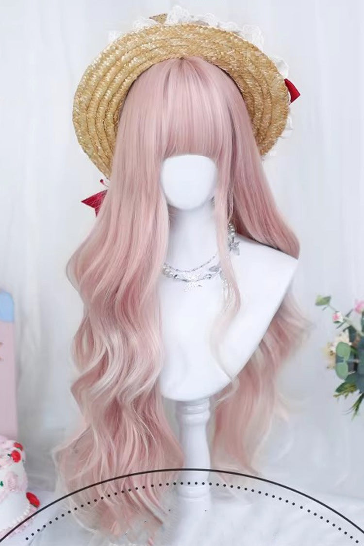 Lolita Wig - Pastel Pink Ombre Soft Curls, Pink, Sweet Style - additional product view 2