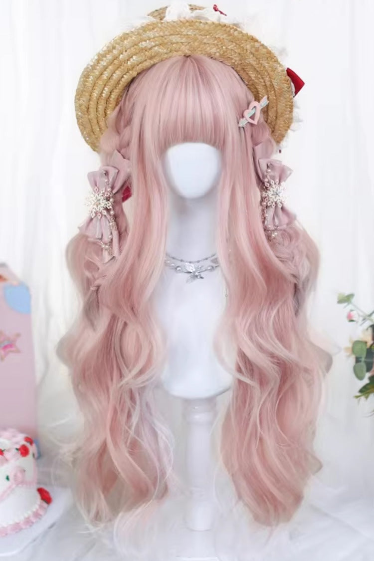 Lolita Wig - Pastel Pink Ombre Soft Curls, Pink, Sweet Style - additional product view 4