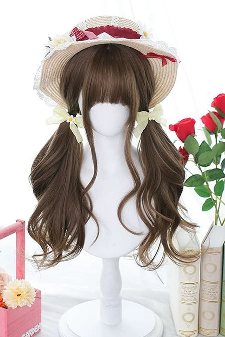Lolita Wig - Peach Linen Japanese Jk Style, Peach-Linen, Sweet Style - additional product view 4