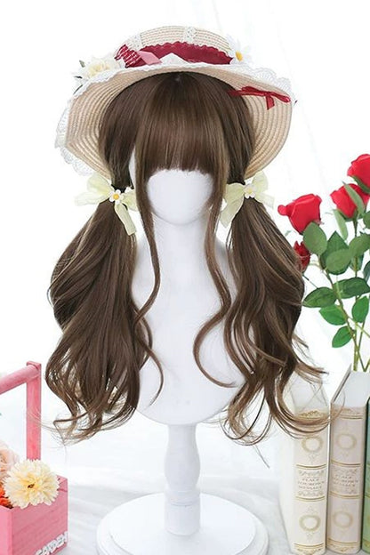 Lolita Wig - Peach Linen Japanese Jk Style, Peach-Linen, Sweet Style - additional product view 4