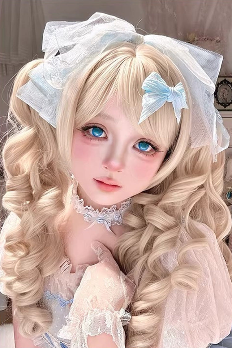 Lolita Wig - Pearl Beige Roman Curl Large, Beige, Sweet Style - main product image