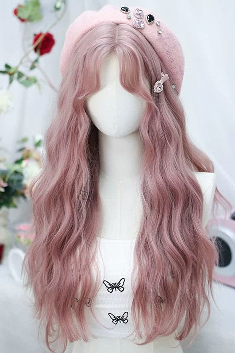 Lolita Wig - Sakura Pink Stylish Bangs Soft, Pink, Sweet Style - additional product view 2
