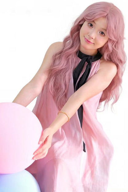 Lolita Wig - Sakura Pink Stylish Bangs Soft, Pink, Sweet Style - additional product view 3