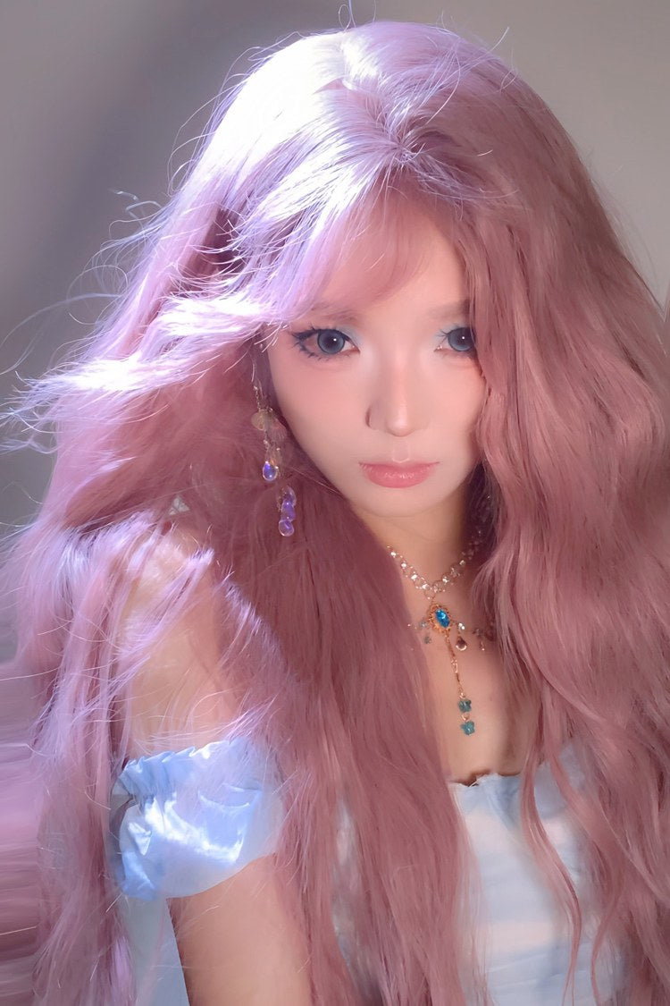 Lolita Wig - Sakura Pink Stylish Bangs Soft, Pink, Sweet Style - additional product view 4