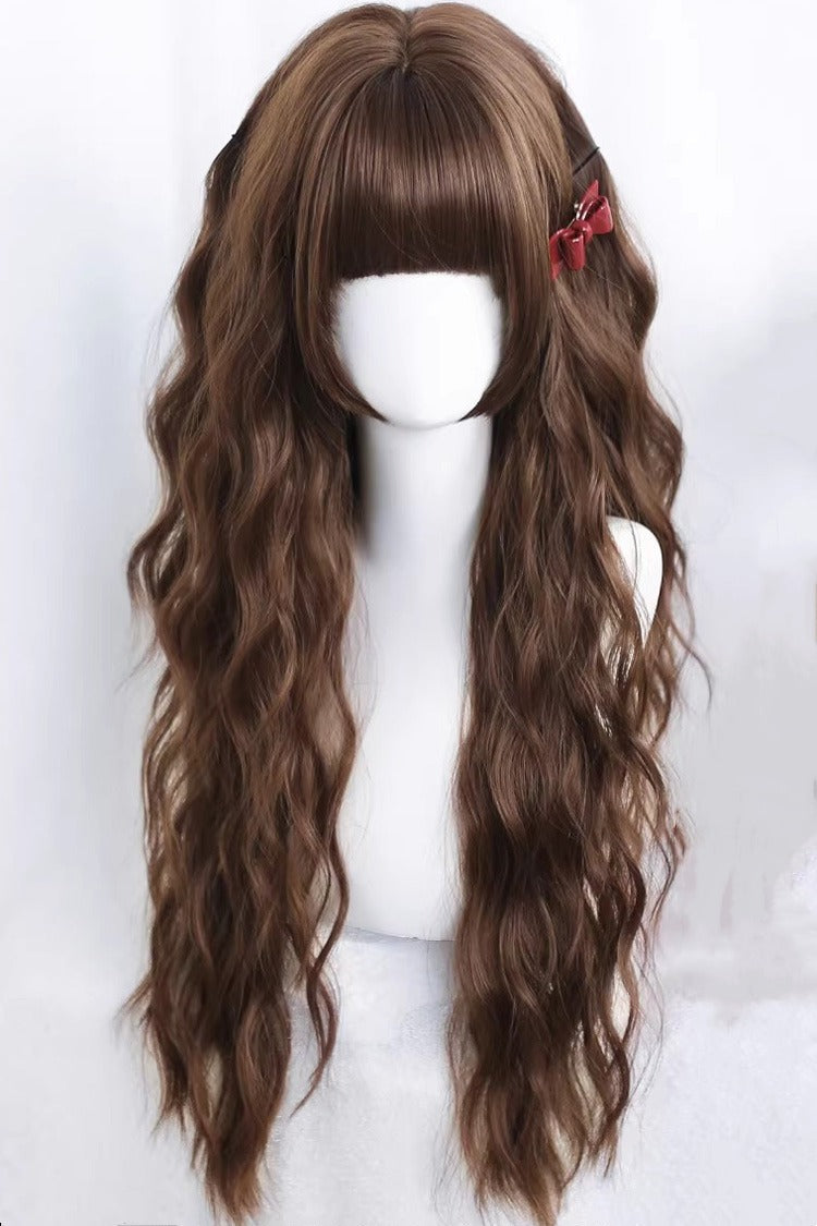 Lolita Wig - Sakuraki Warm Brown Beach Waves, Brown, Sweet Style - main product image