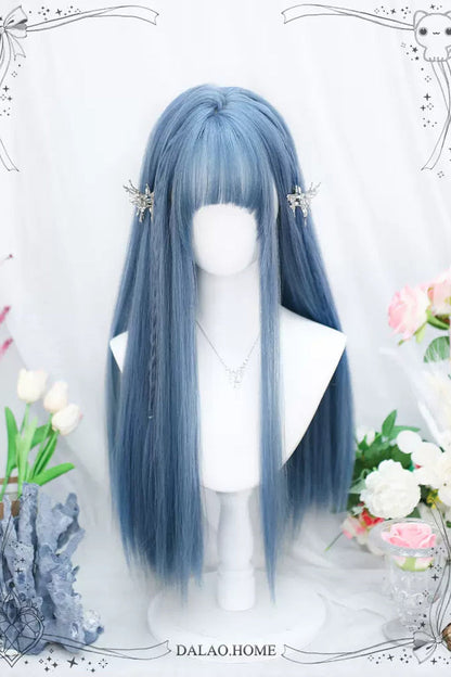 Lolita Wig - Secondary, Blue, Sweet Style - Lolita Coordinate Hair - additional product view 2