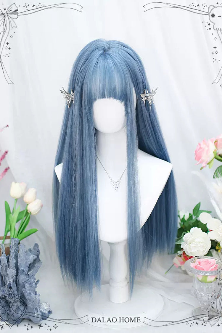 Lolita Wig - Secondary, Blue, Sweet Style - Lolita Coordinate Hair - additional product view 3