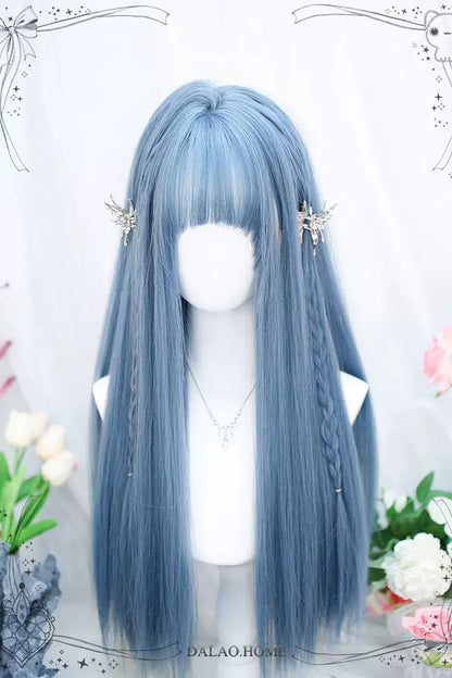 Lolita Wig - Secondary, Blue, Sweet Style - Lolita Coordinate Hair - additional product view 4