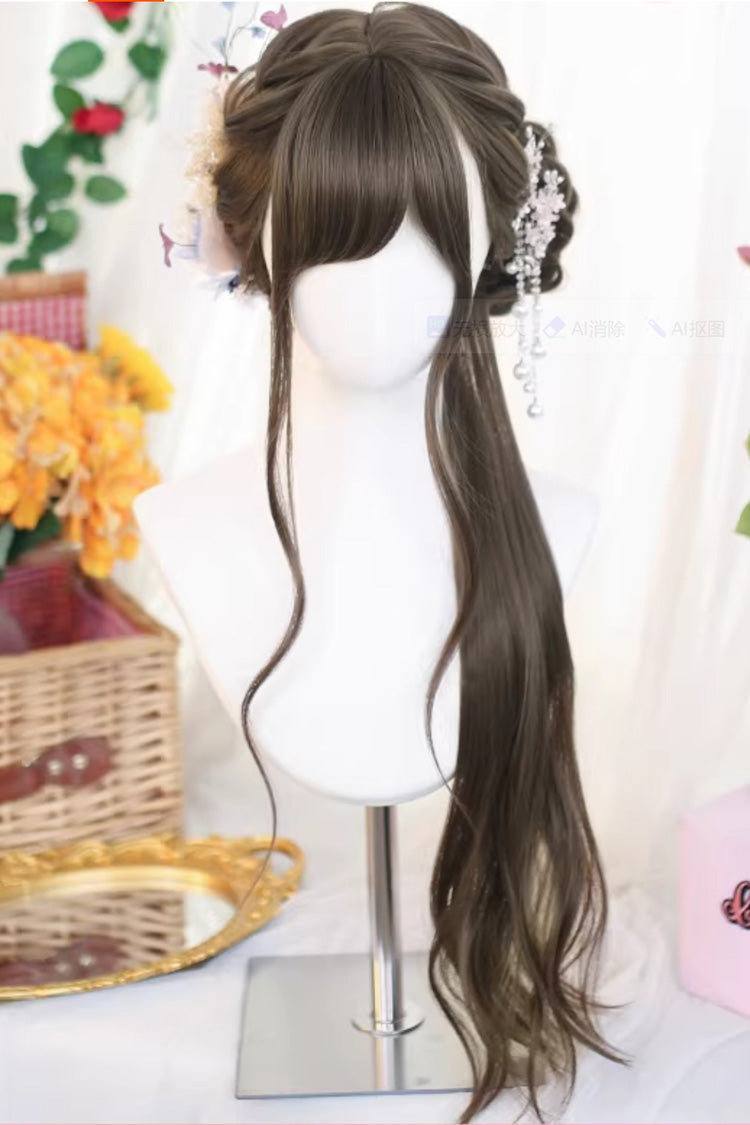 Lolita Wig - Side-swept Bangs Soft Loose, 2 Colors, Sweet Style - additional product view 3