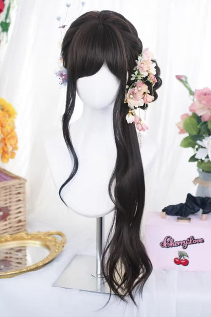 Lolita Wig - Side-swept Bangs Soft Loose, 2 Colors, Sweet Style - additional product view 4