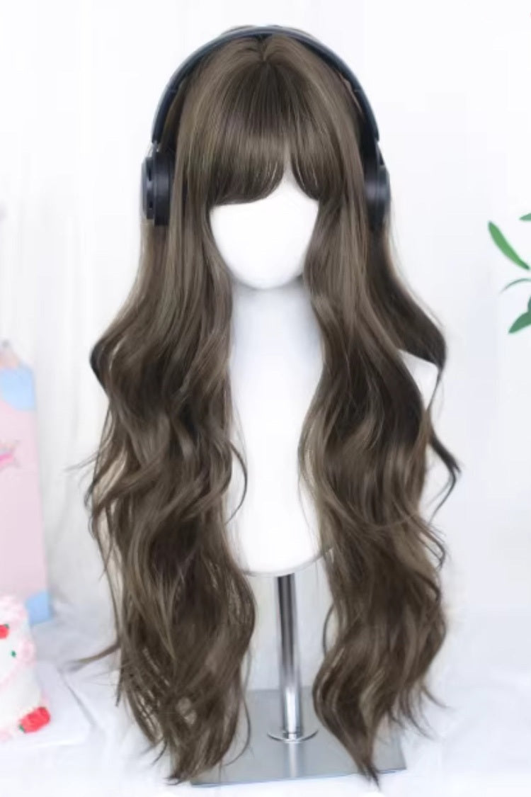 Lolita Wig - Side-swept Bangs Soft Loose, 2 Colors, Sweet Style - main product image