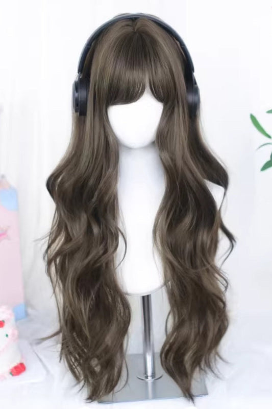 Lolita Wig - Side-swept Bangs Soft Loose, 2 Colors, Sweet Style - main product image