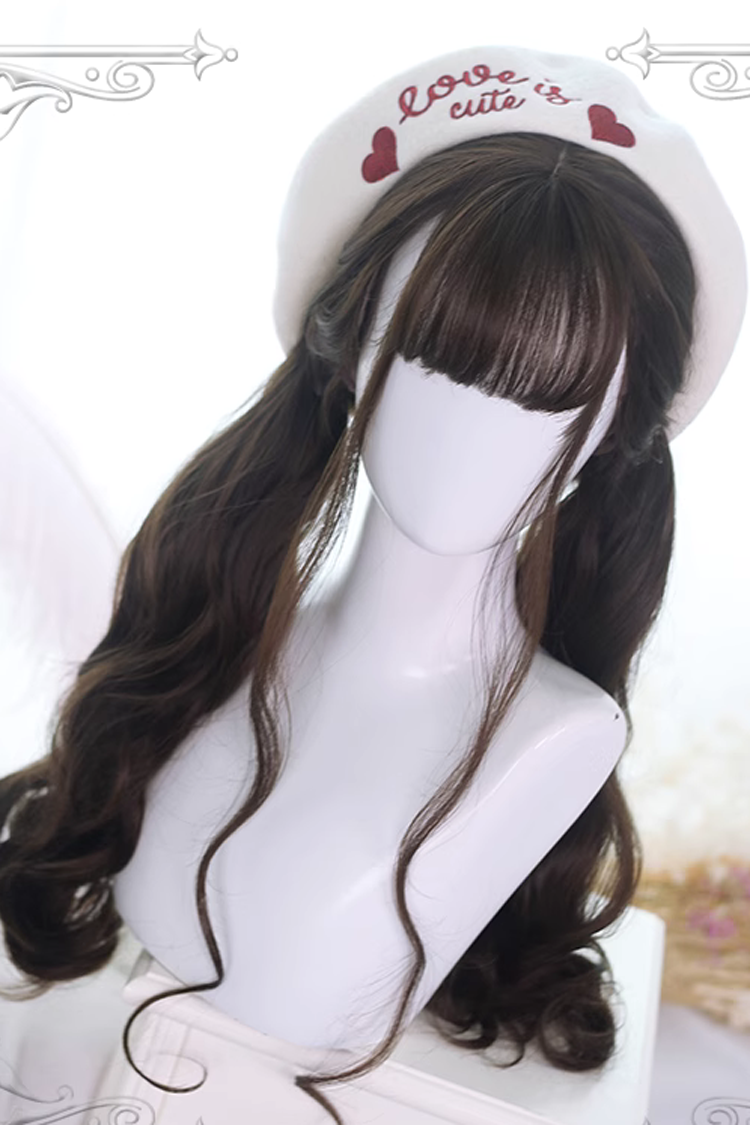 Lolita Wig - Sylvia, Brown, Classic Style - Daily and Convention Styling - additional product view 3