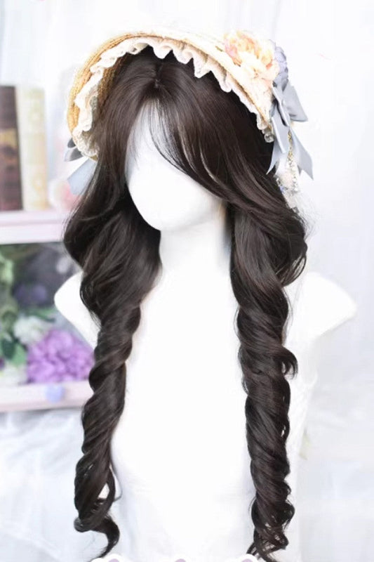 Lolita Wig - Tea Brown, 2 Colors, Sweet Style - Lolita Coordinate Hair - additional product view 2