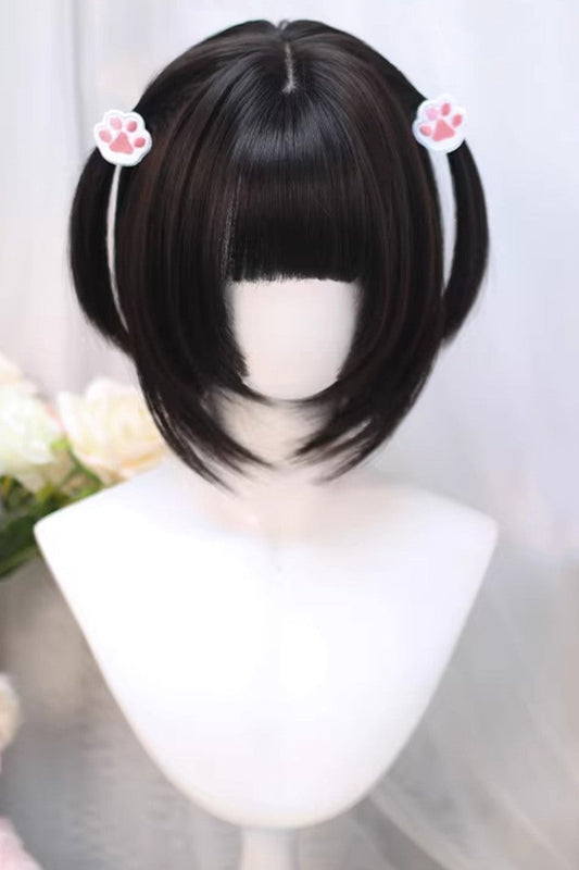 Lolita Wig - Tea Brown Japanese Jk Style, 2 Colors, Sweet Style - additional product view 2