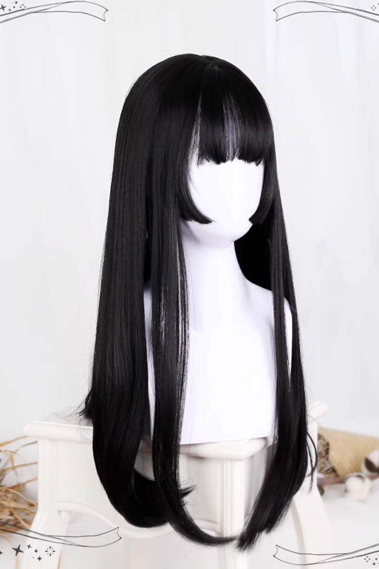 Lolita Wig - Two Colors Hime Cut, 2 Colors, Classic Style - Daily and Convention Styling - additional product view 2