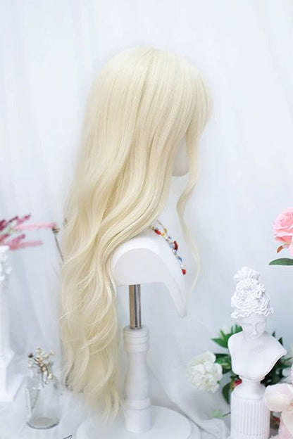 Lolita Wig - Walnut Blonde Blunt Bangs, Walnut-Blonde, Sweet Style - additional product view 2