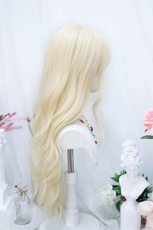 Lolita Wig - Walnut Blonde Blunt Bangs, Walnut-Blonde, Sweet Style - additional product view 2