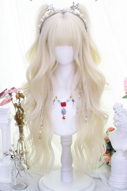 Lolita Wig - Walnut Blonde Blunt Bangs, Walnut-Blonde, Sweet Style - main product image
