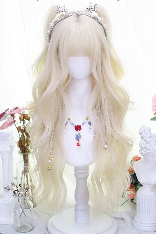 Lolita Wig - Walnut Blonde Blunt Bangs, Walnut-Blonde, Sweet Style - main product image