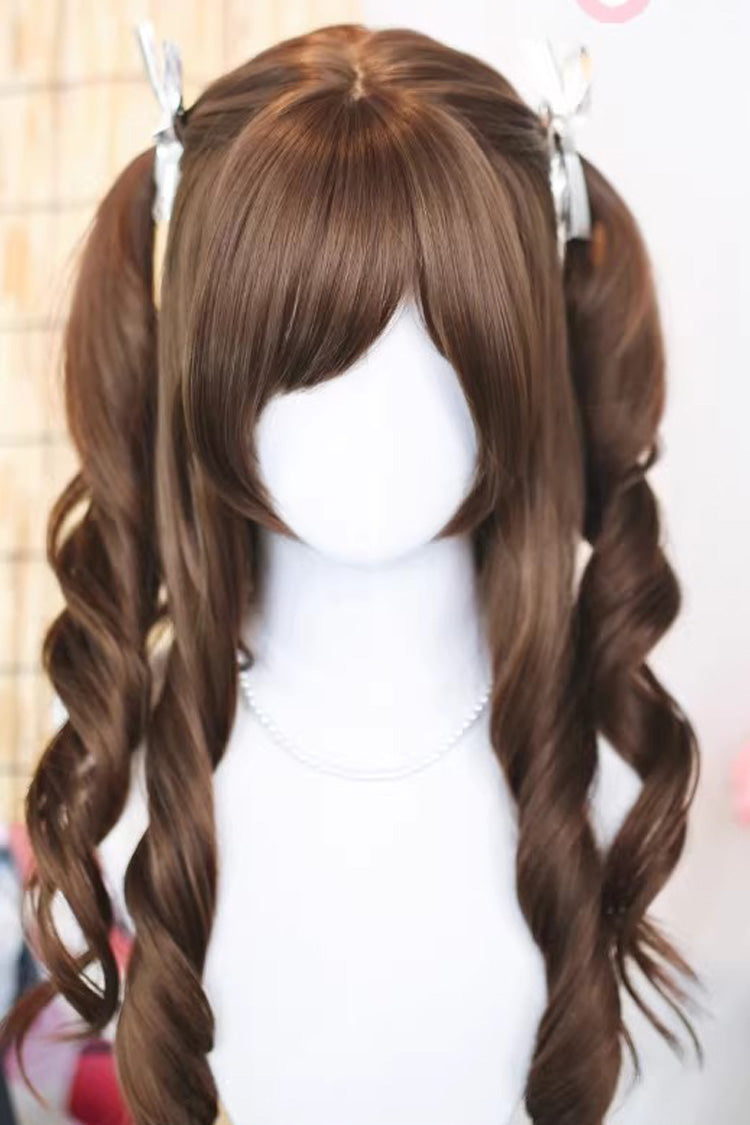 Lolita Wig - Warm Brown, Brown, Sweet Style - Lolita Coordinate Hair - additional product view 2
