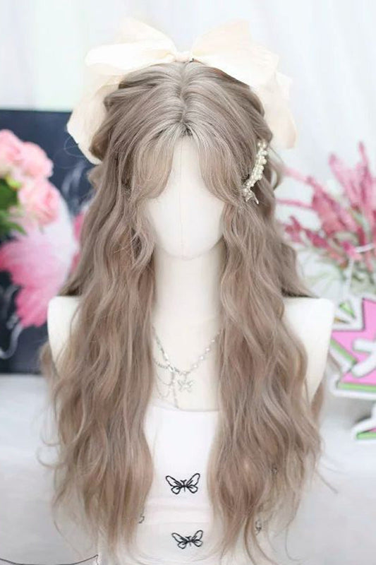 Lolita Wig - Wavy With Curved Bangs, 2 Colors, Sweet Style - Daily and Convention Styling - main product image