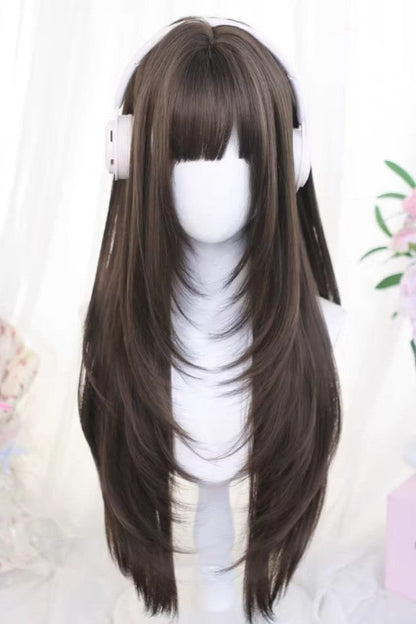 Lolita Wig - Wispy Air Bangs Straight, 2 Colors, Sweet Style - main product image