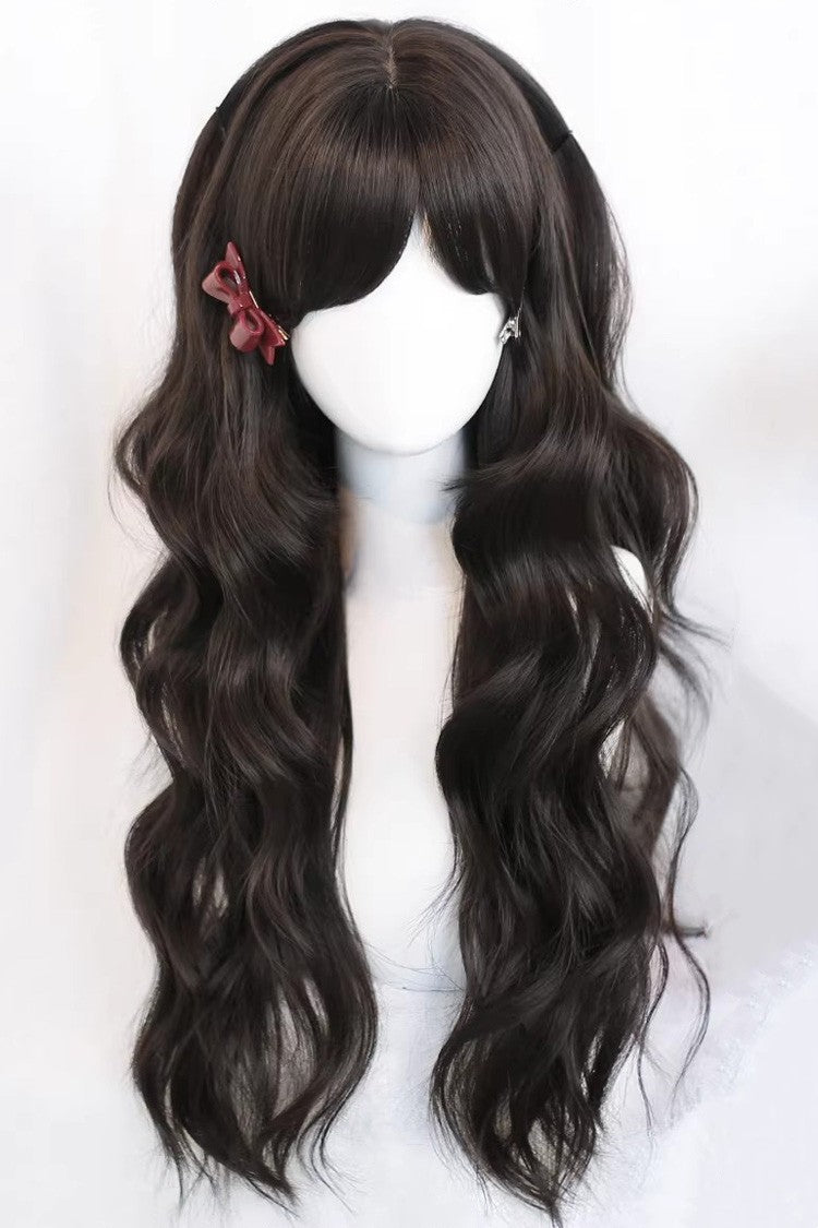 Lolita Wig - Wispy Bangs Curls Japanese, 2 Colors, Sweet Style - main product image
