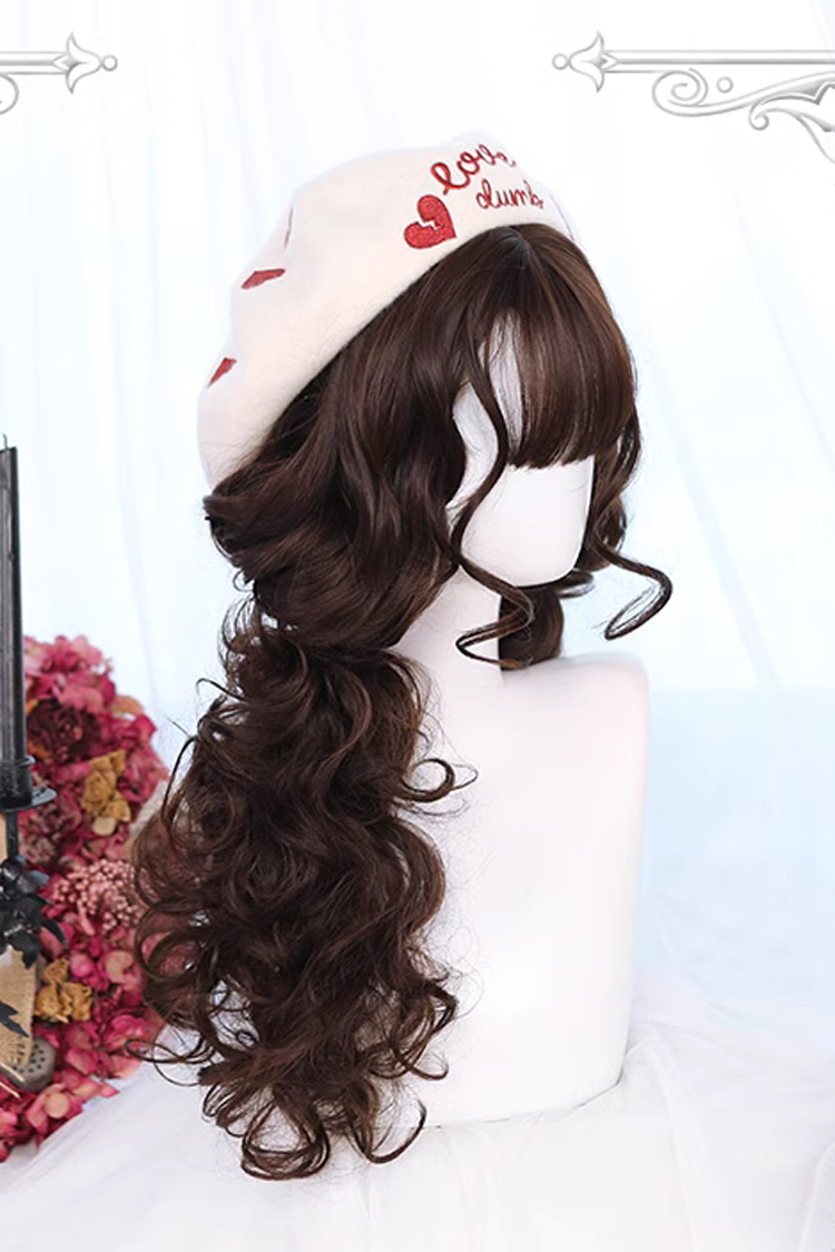 Lolita Wig - Wool Curl Medium Length Curly, 2 Colors, Sweet Style - additional product view 5