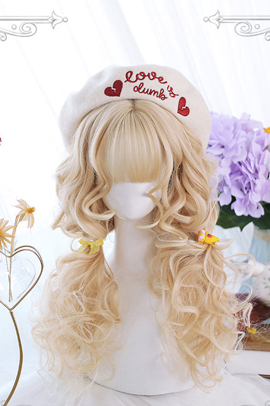 Lolita Wig - Wool Curl Medium Length Curly, 2 Colors, Sweet Style - main product image