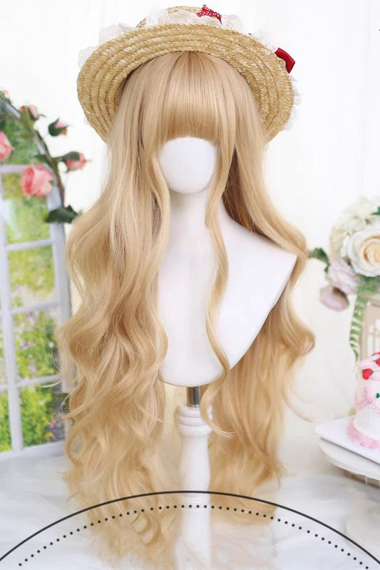 Long Wavy Lolita Wig - Almond-Blonde, Sweet Style - Kawaii Outfit Wig - main product image