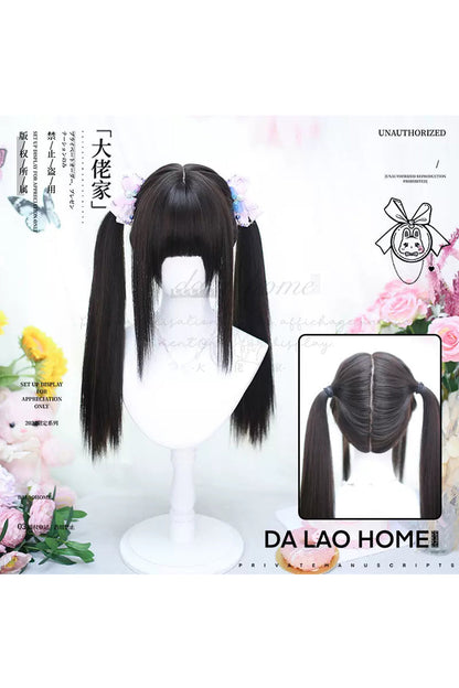 Long Wavy Lolita Wig - Black/brown Secondary, 2 Colors, Sweet Style - additional product view 4