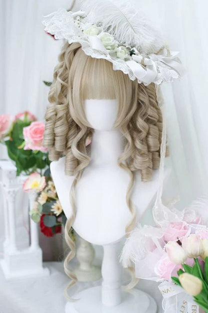 Long Wavy Lolita Wig - Bleached-Walnut-Blonde, Sweet Style - Daily and Convention Styling - additional product view 2